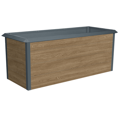 Komplett-Set Hochbeet in Holzoptik 173 x 93 x 76 cm & Regadio Bewässerungssystem