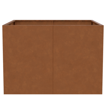 Hochbeet Cortenstahl 100 x 100 x 70 cm