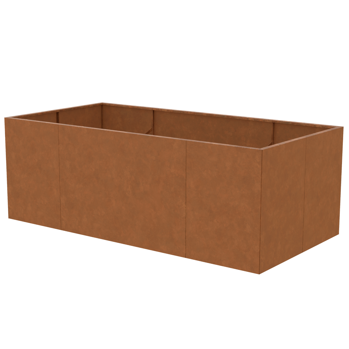 Hochbeet aus Cortenstahl 200 x 100 x 70 cm