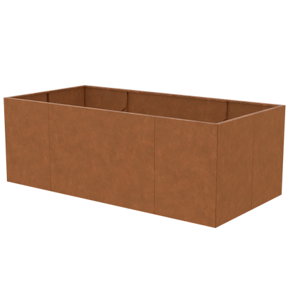 Hochbeet aus Cortenstahl 200 x 100 x 70 cm