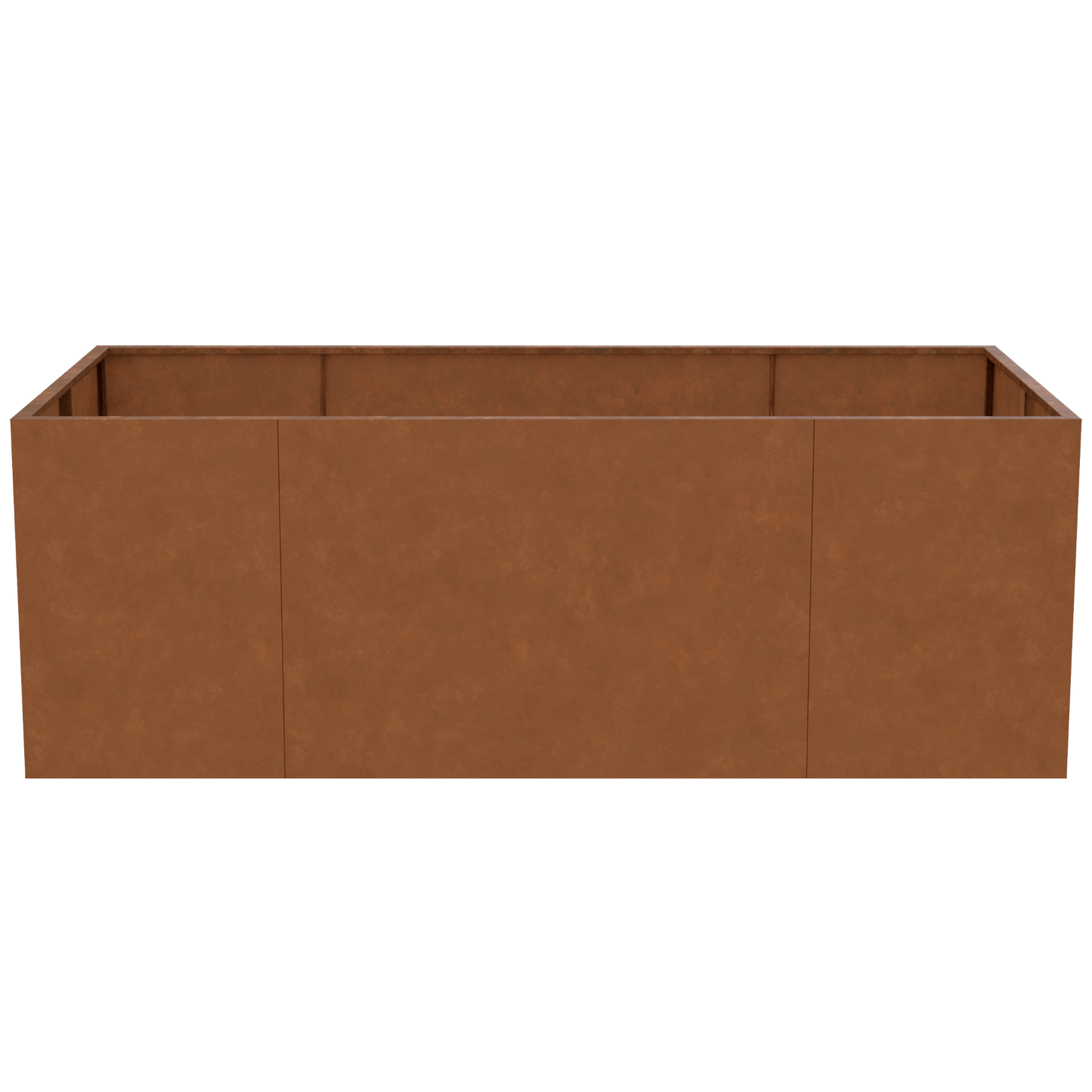 Hochbeet aus Cortenstahl 200 x 100 x 70 cm