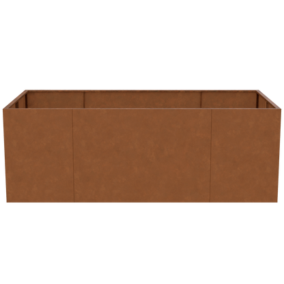 Hochbeet aus Cortenstahl 200 x 100 x 70 cm