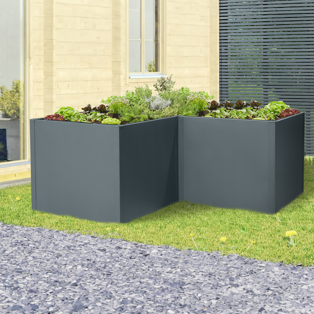 Hochbeet Twin-Wall Ecke 180 x 180 x 76 cm