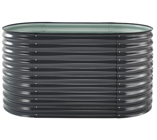 Hochbeet "Welle" 160 x 80 x 82 cm Anthrazit